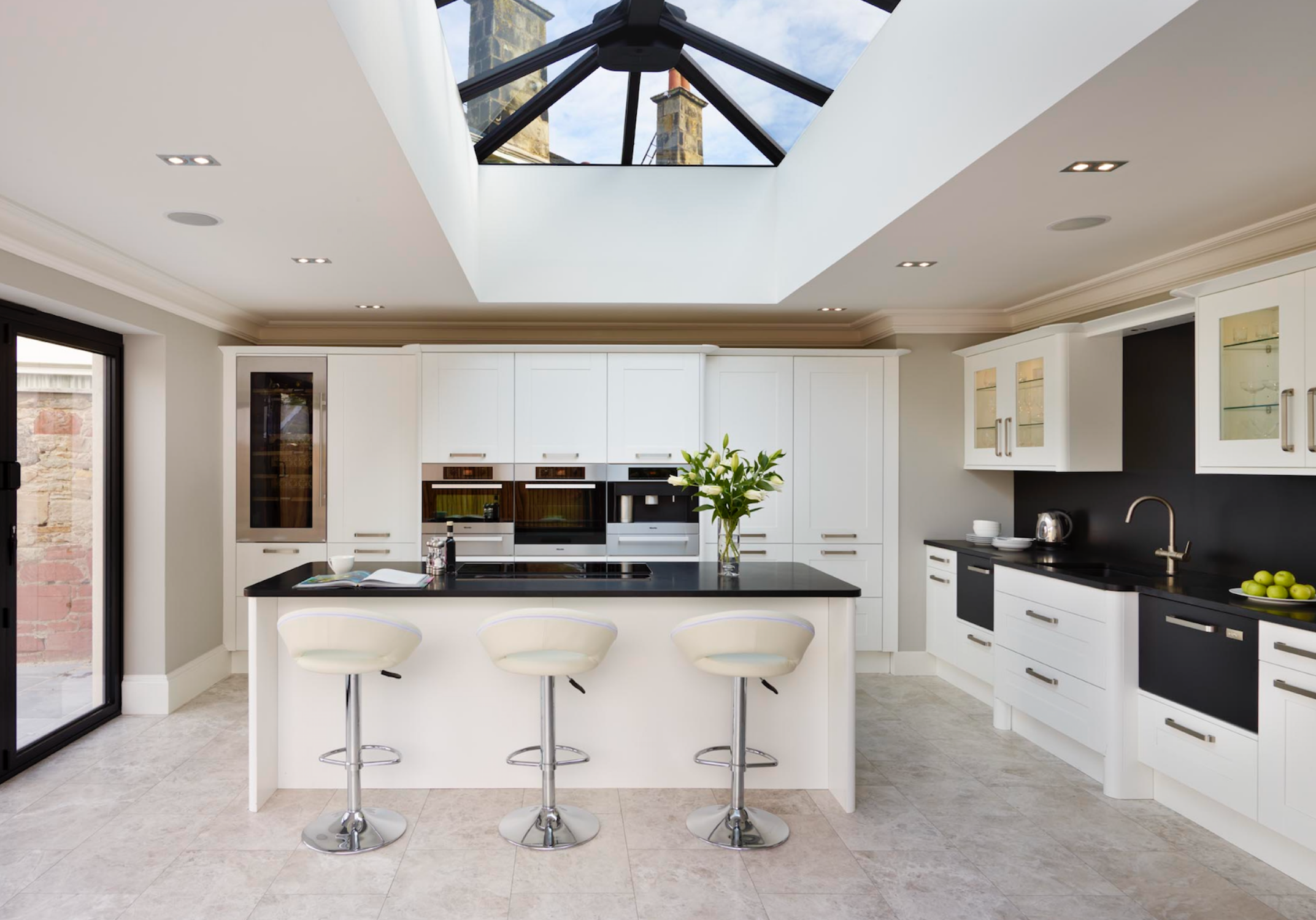 White Contemporary Kitchen