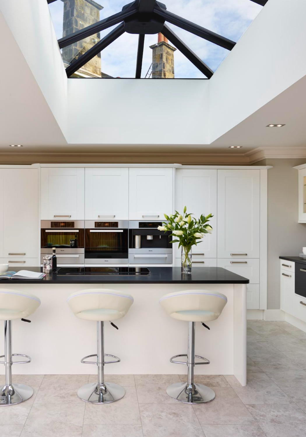 White Contemporary Kitchen